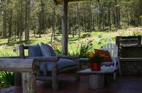 Terrace of the Hotel VILLA PAJON - Constanza - Dominican Republic